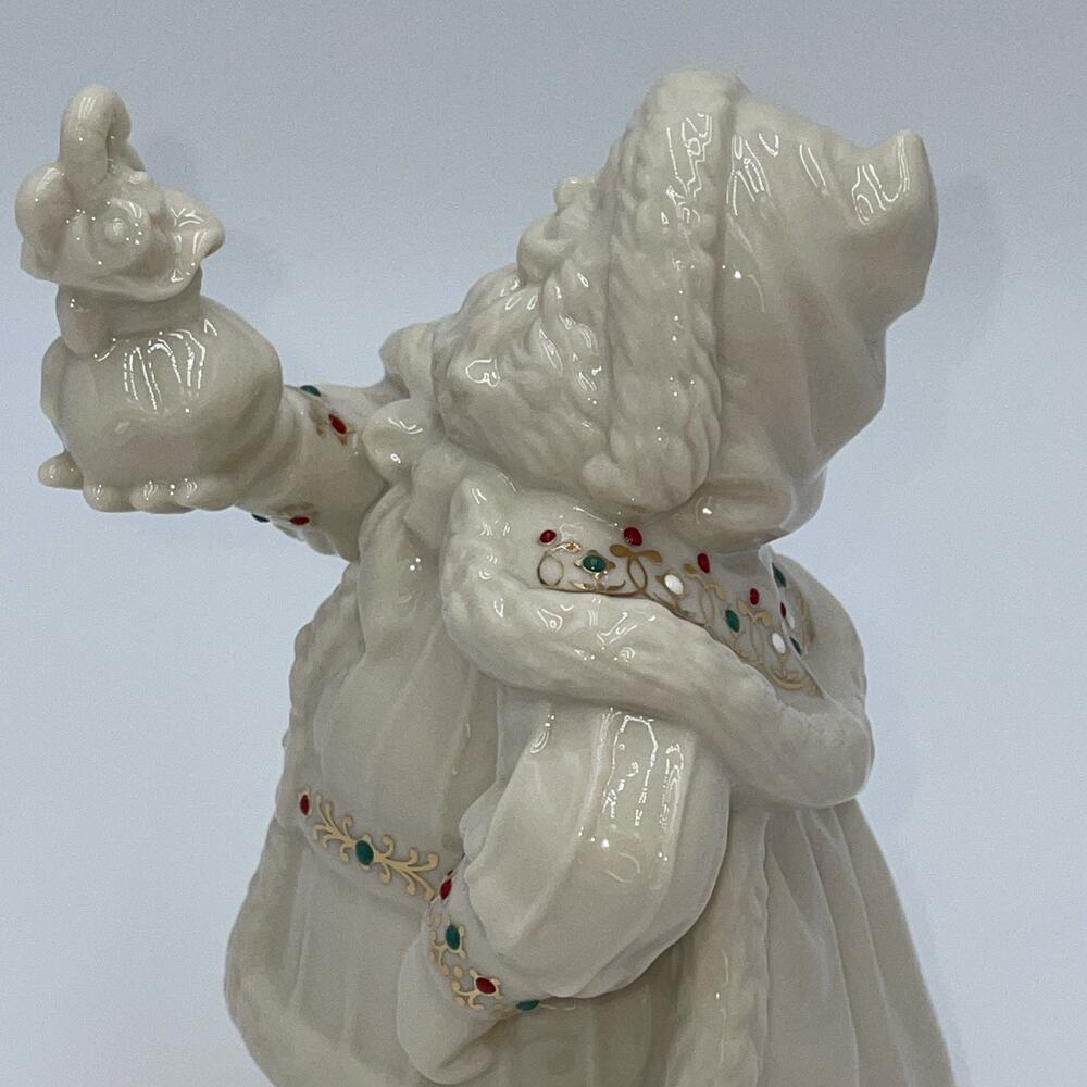 Lenox China Jewels Santa Bearing Gifts Figurine Eighth in Series VERY GOOD COND - Picture 7 of 13